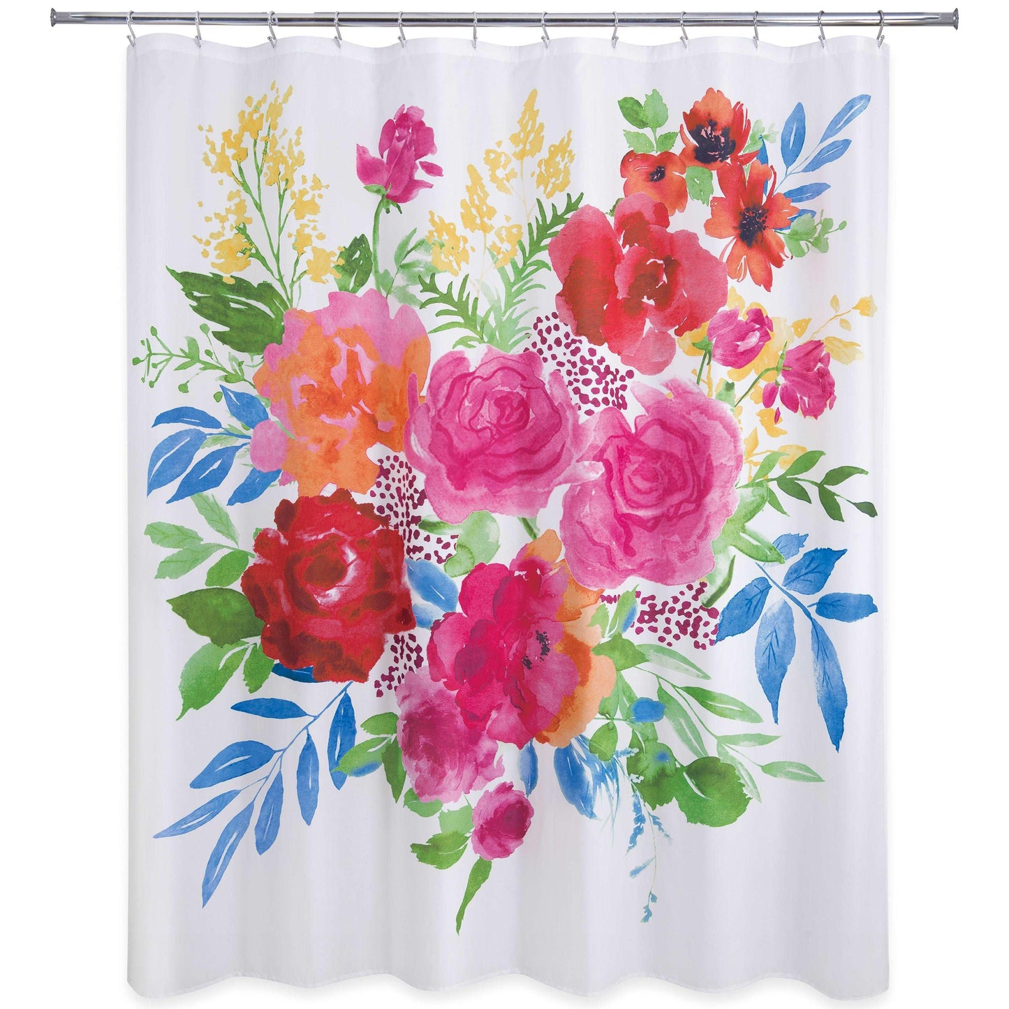 Floral Burst Shower Curtain - Allure Home Creation