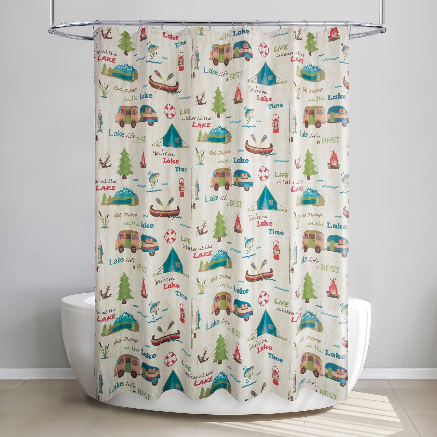 Lake Holiday Shower Curtain - Allure Home Creation