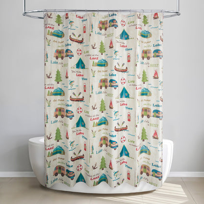 Lake Holiday Shower Curtain - Allure Home Creation