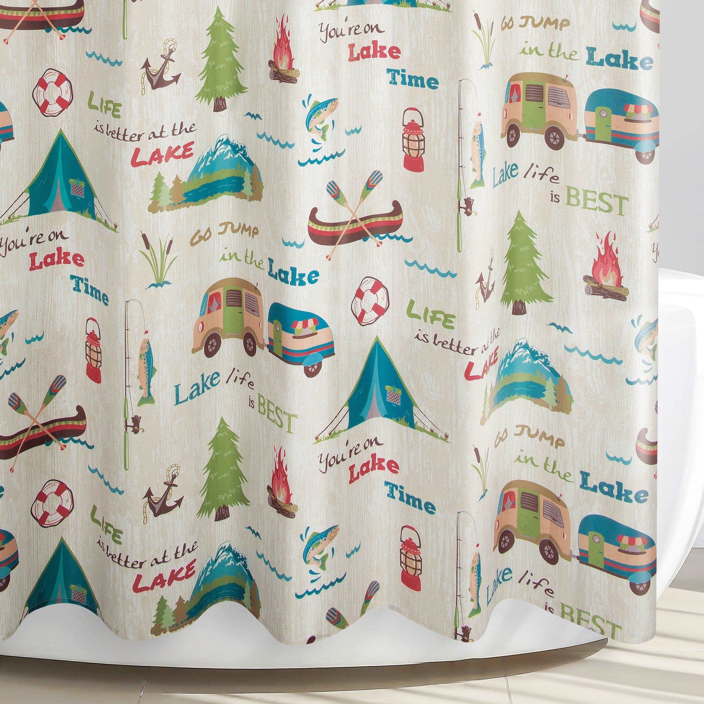 Lake Holiday Shower Curtain - Allure Home Creation