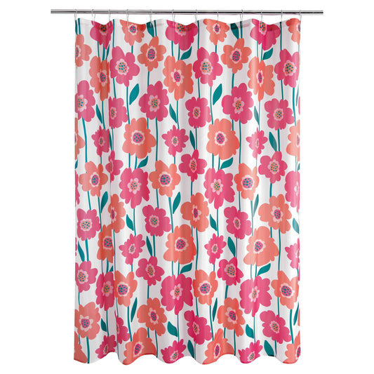 Poppy Floral Shower Curtain - Allure Home Creation