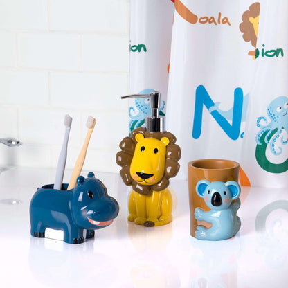 Animal Alphabet 3-Piece Bathroom Accessory Set - Allure Home Creation