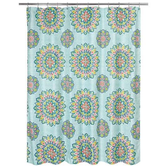 Ariel Medallion Shower Curtain - Allure Home Creation