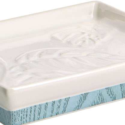 Blue Palm Soap Dish