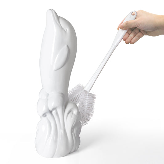 Dolphin Toilet Brush Holder and Brush Set