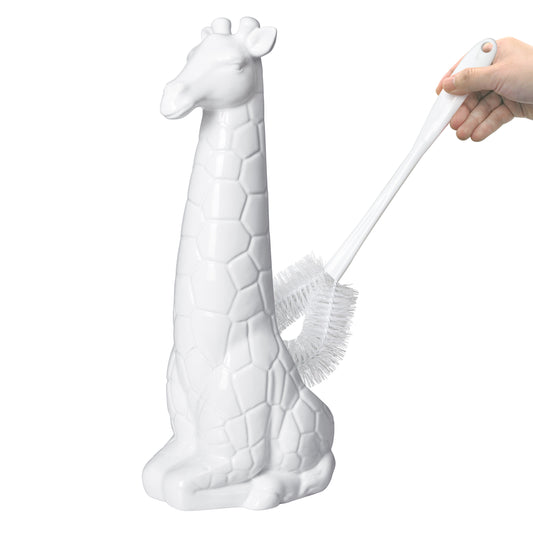 Giraffe Toilet Brush Holder and Brush Set