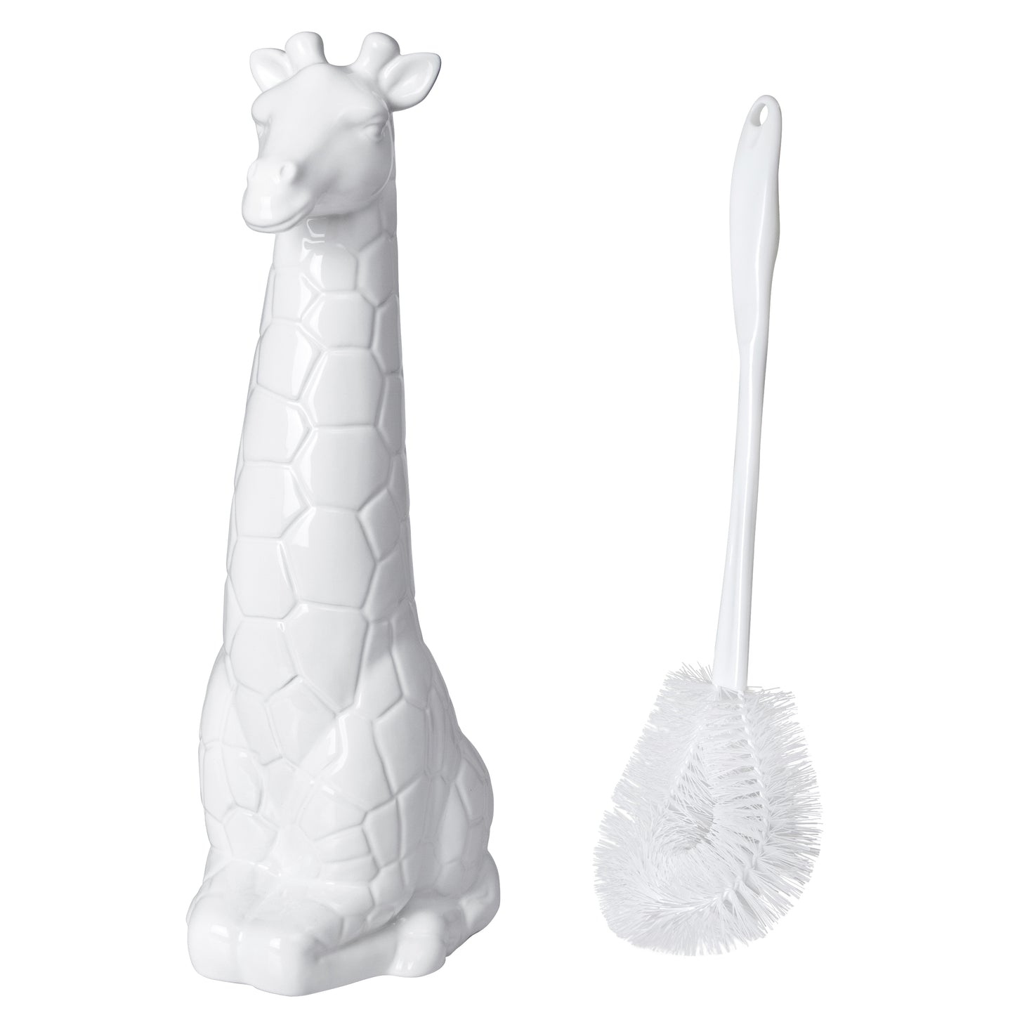 Giraffe Toilet Brush Holder and Brush Set