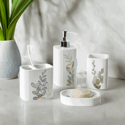 Botanical 4-Piece Bathroom Accessory Set