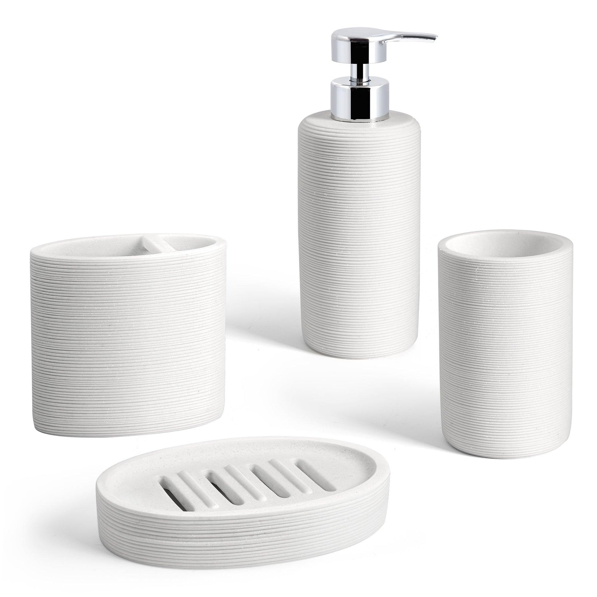 Huron 4-Piece Bathroom Accessory Set - Allure Home Creation