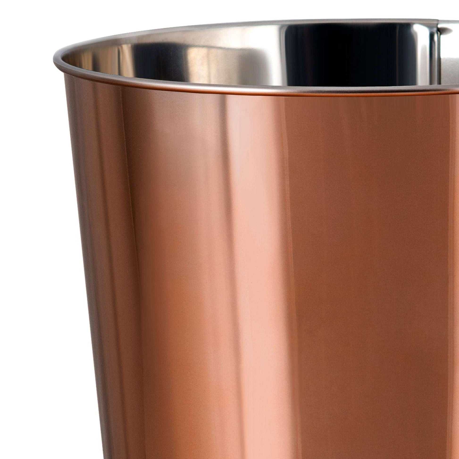 Isabelle Rose Gold Wastebasket - Allure Home Creation