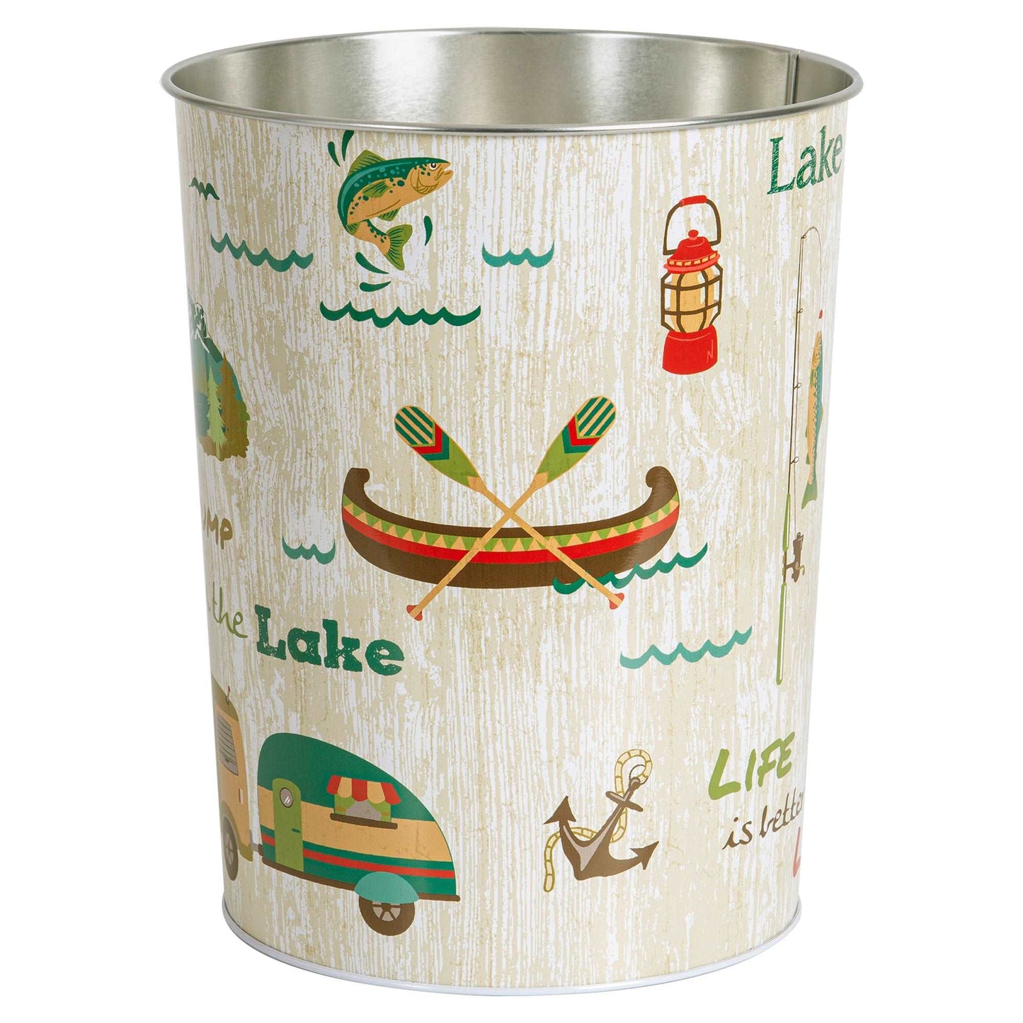 Lake Holiday Wastebasket