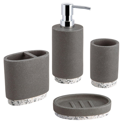 Marcello Stone 4-Piece Bathroom Accessory Set - Allure Home Creation