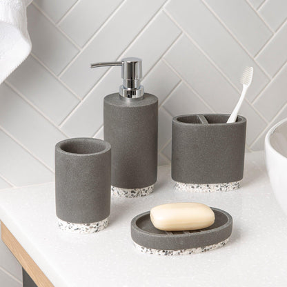 Marcello Stone 4-Piece Bathroom Accessory Set - Allure Home Creation