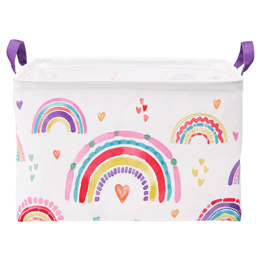 Rainbow Hearts Rectangle Storage