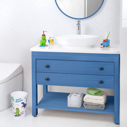 Surfin' Dino 4-Piece Bathroom Accessory Set