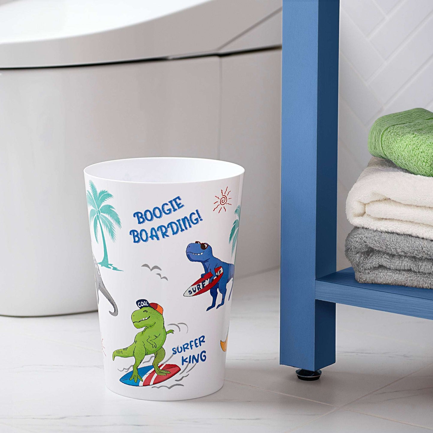 Surfin' Dino Wastebasket