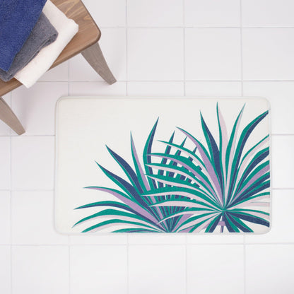 Oversize Palm Memory Foam Bath Mat 20"x30" - Allure Home Creation