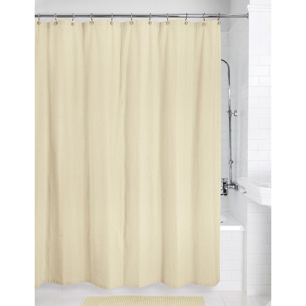 Washed Cotton Shower Curtain - Allure Home Creation